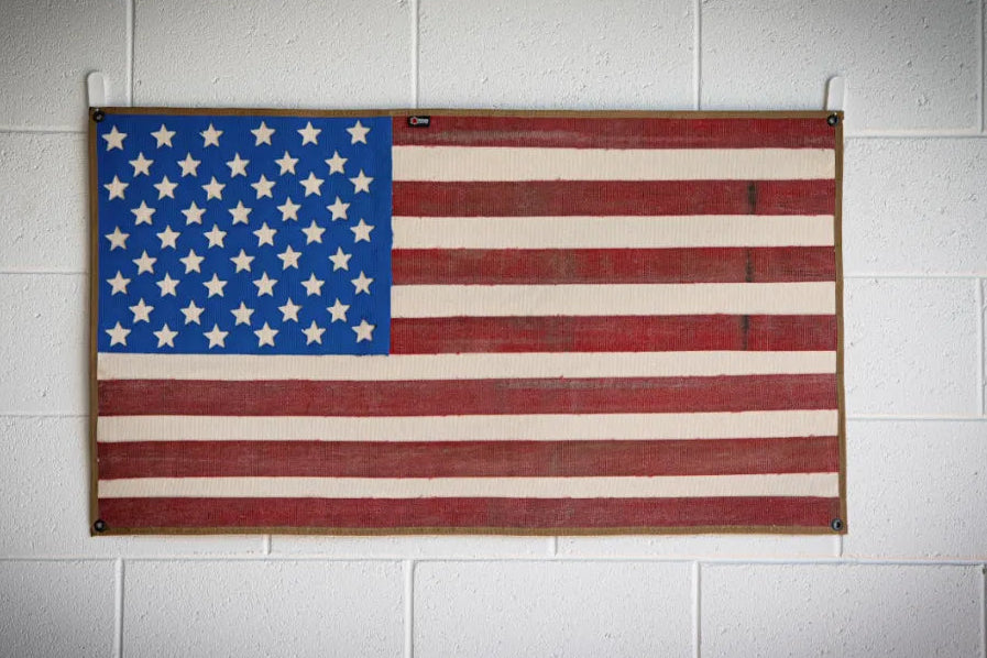 American Flag - Fire Hose - Vintage