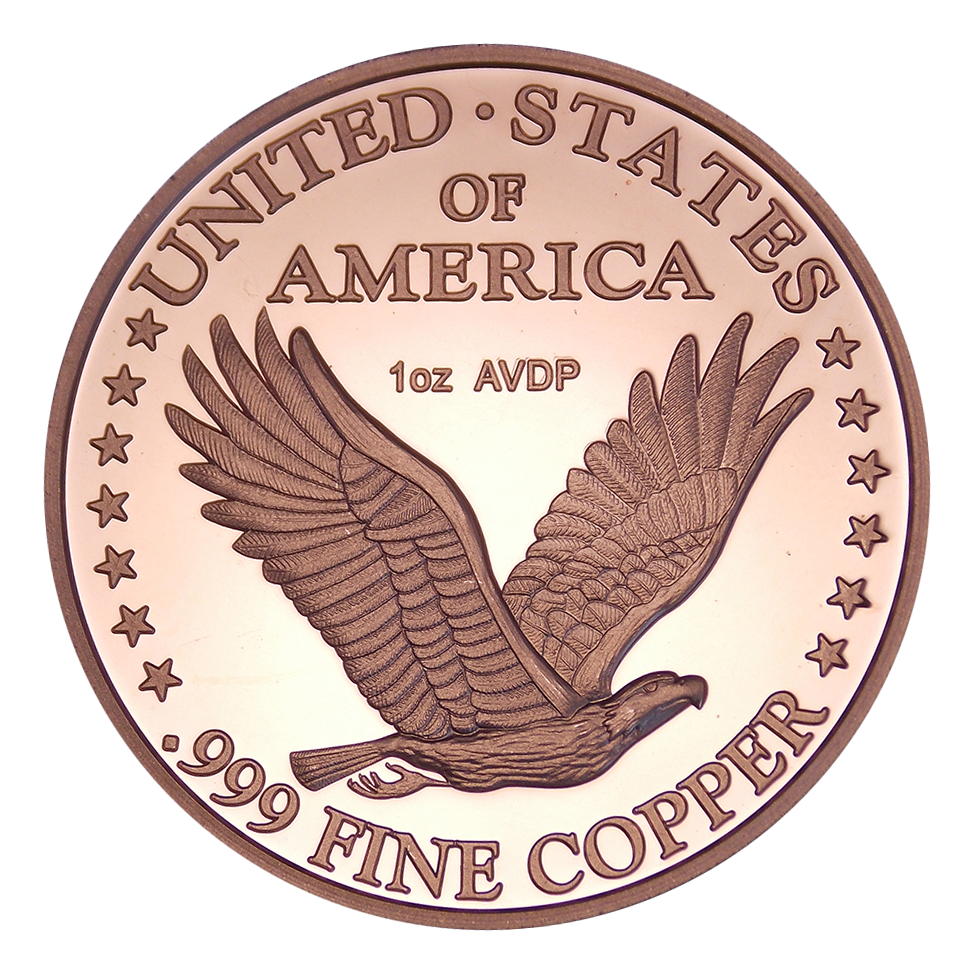1 oz Copper Round - Standing Liberty
